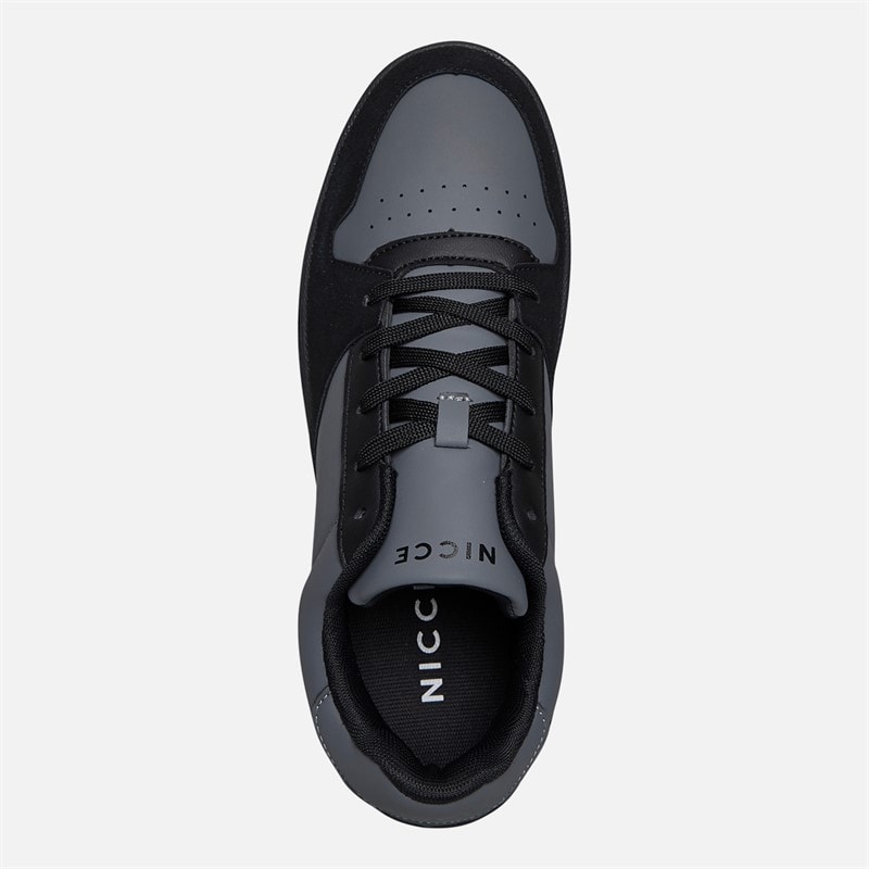 NICCE Mens Bassaro Trainers Black/Grey Black / Grey - Image 4