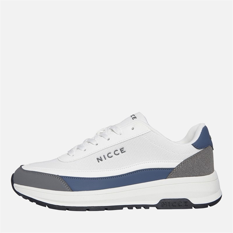 NICCE Mens Arinza Trainers White/Blue/Grey White / Blue / Grey - Image 1