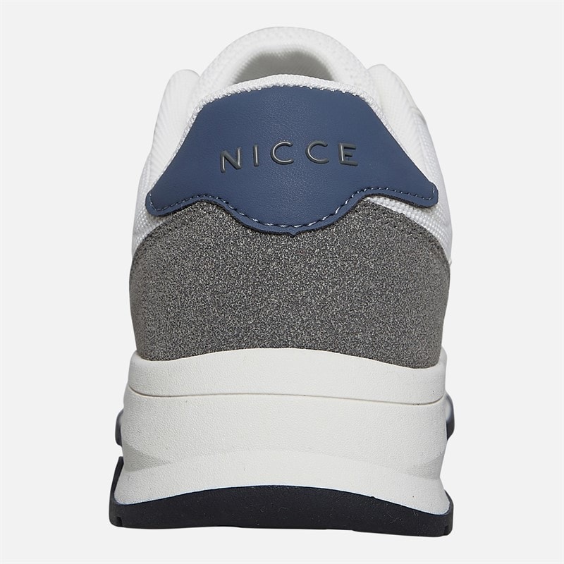 NICCE Mens Arinza Trainers White/Blue/Grey White / Blue / Grey - Image 3