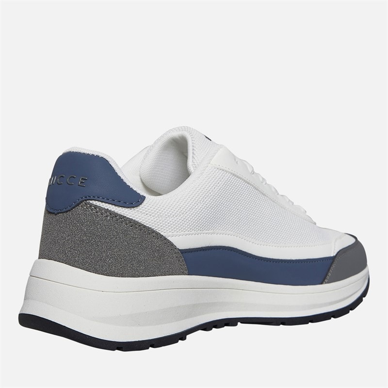 NICCE Mens Arinza Trainers White/Blue/Grey White / Blue / Grey - Image 5
