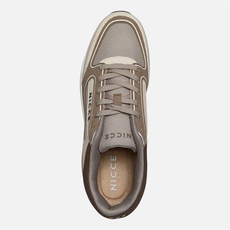 NICCE Mens Elossi Trainers Stone/Taupe/Ecru Stone / Taupe / Ecru - Image 4