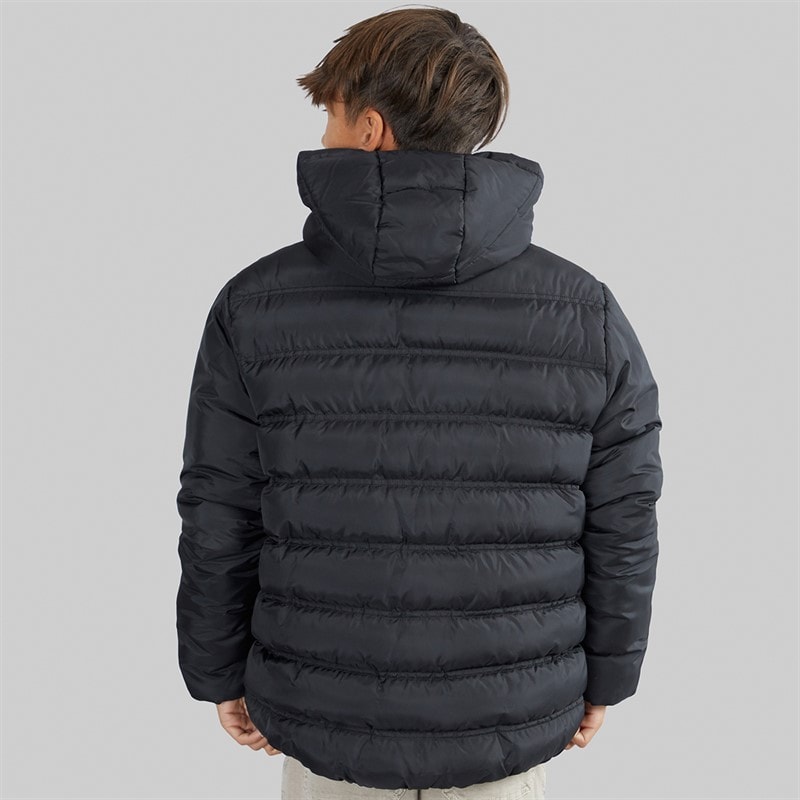 NICCE Boys Bluster Hooded Padded Coat Black - Image 2
