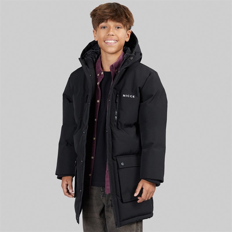 NICCE Boys Merigo Parka Jacket Black