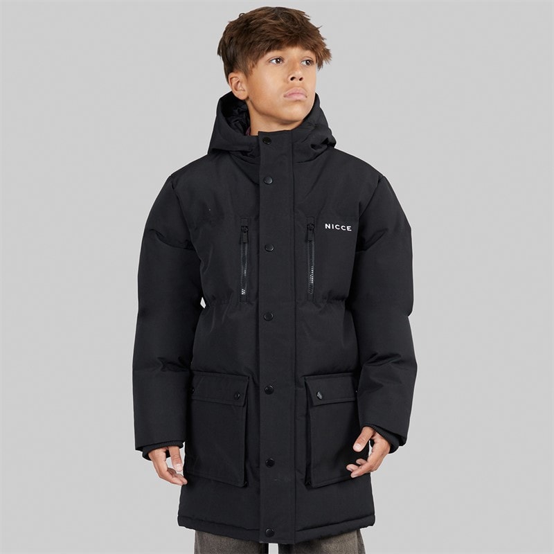 NICCE Boys Merigo Parka Jacket Black - Image 3