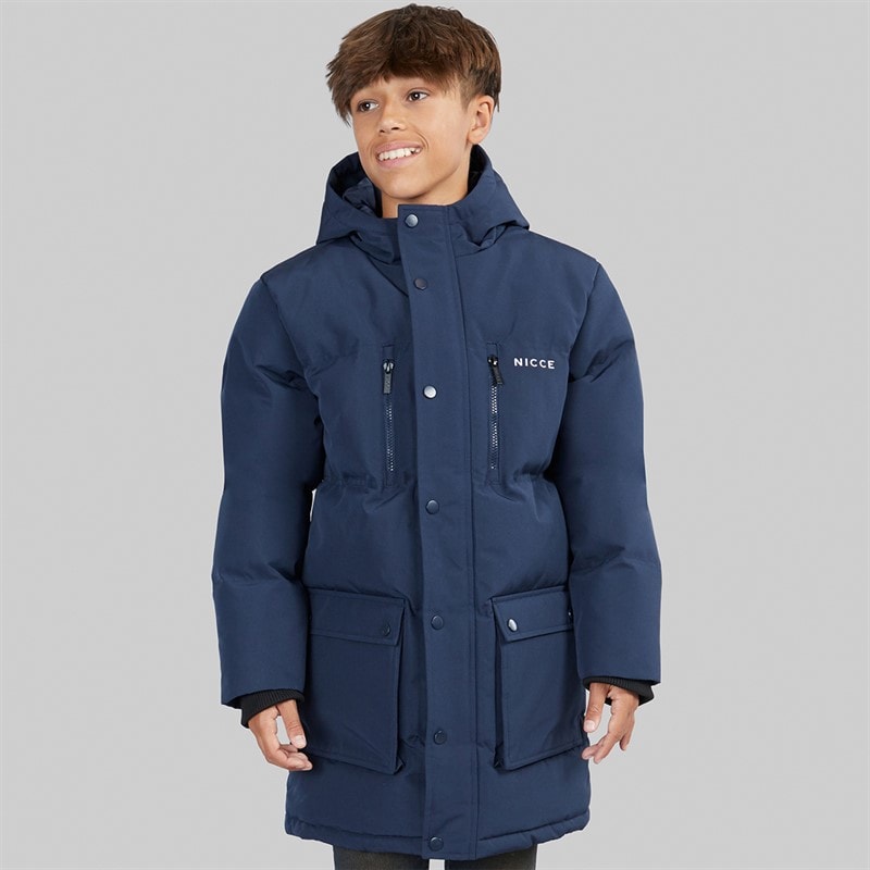NICCE Boys Merigo Parka Jacket Navy - Image 1