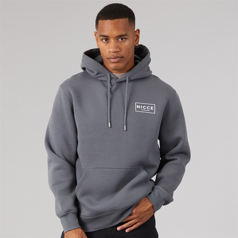 NICCE Mens Cian Hoodie Steel Grey - Image 2