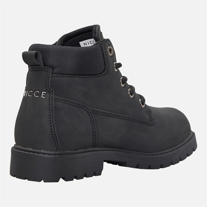 NICCE Junior Boys Hoxton Boots Black - Image 5