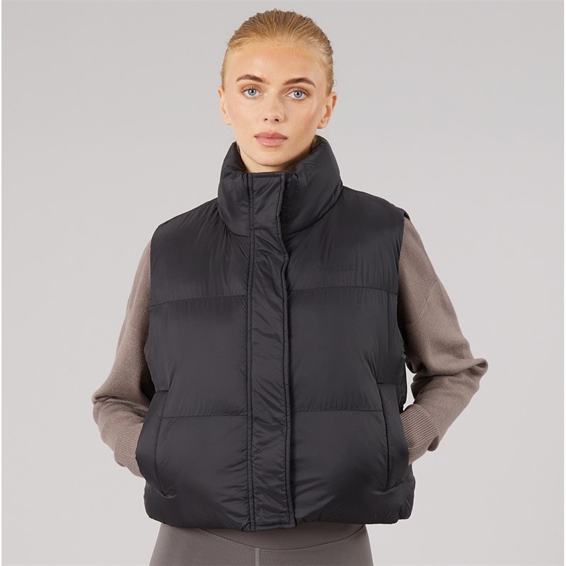 NICCE Womens Lucan Padded Gilet With Print And Bungee Cords Black - Image 3