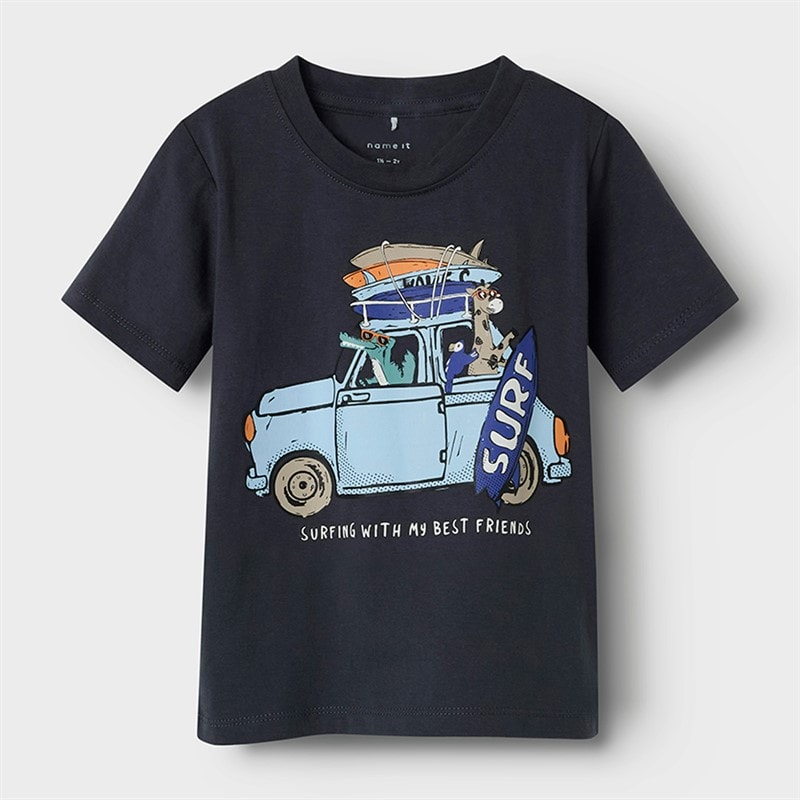 Name It Boys Freddis T-Shirt India Ink - Image 1