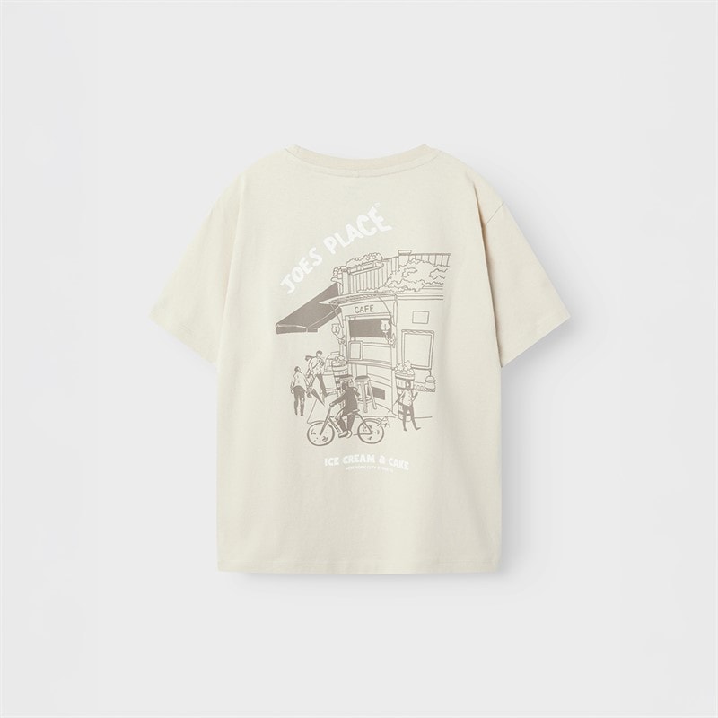 Name It Boys Saldur T-Shirt Brown Rice - Image 2