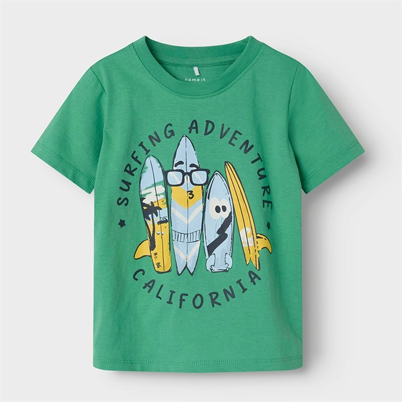 Name It Boys Freddis T-Shirt Green Spruce - Image 1