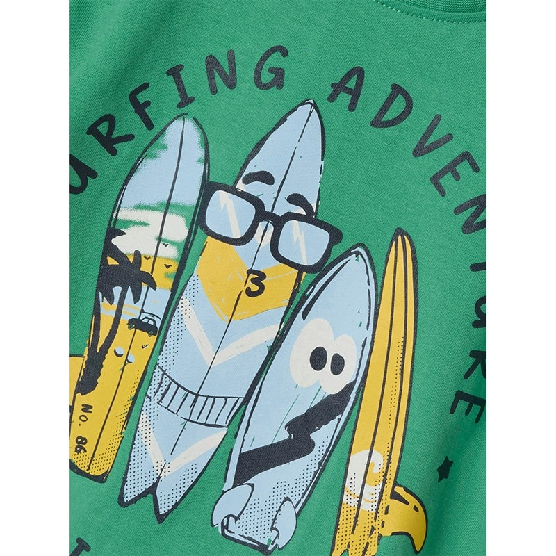 Name It Boys Freddis T-Shirt Green Spruce - Image 3