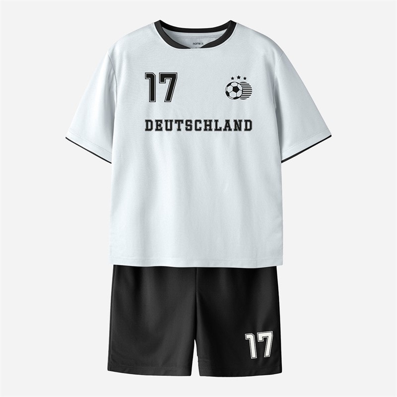 Name It Kids Deutschland World Cup Football Kit Set Bright White Germany