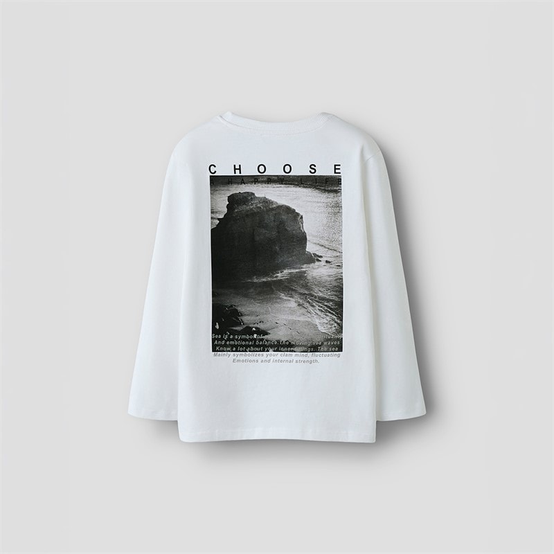 Name It Boys Nestor Long Sleeve T-Shirt Bright White