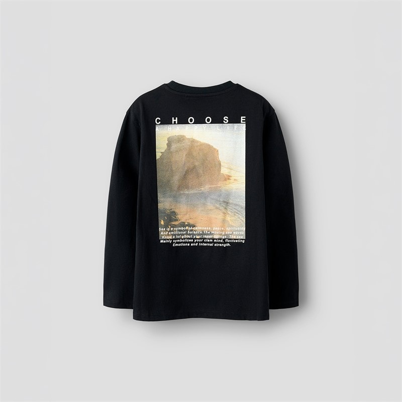 Name It Boys Nestor Long Sleeve T-Shirt Black - Image 1