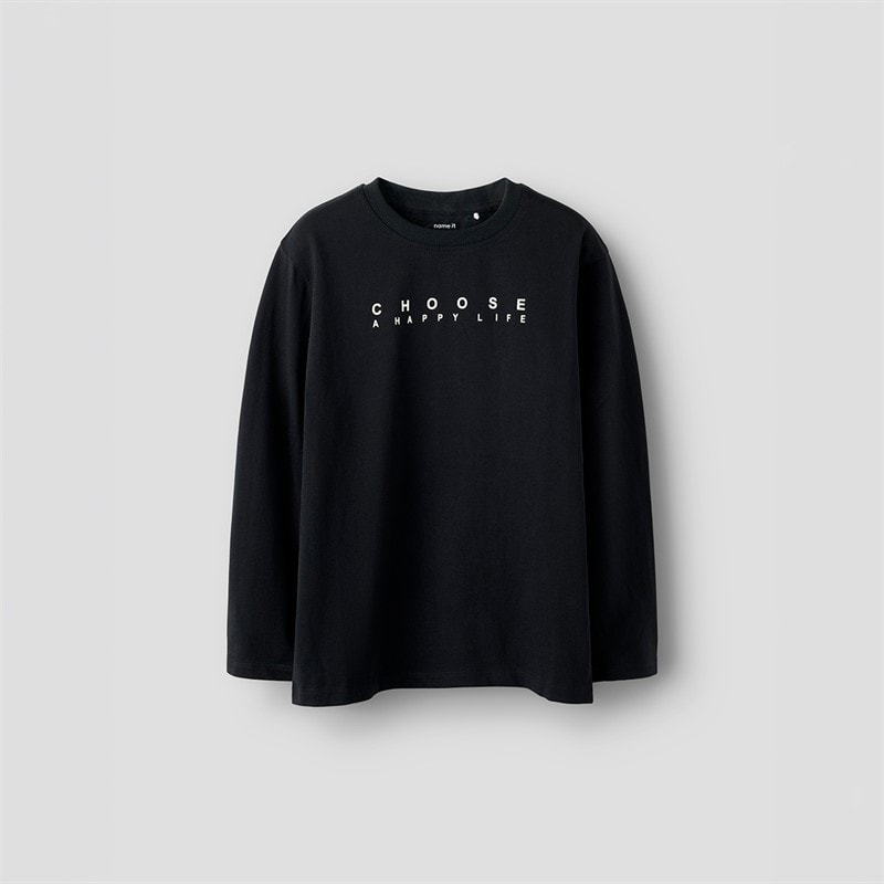 Name It Boys Nestor Long Sleeve T-Shirt Black - Image 2