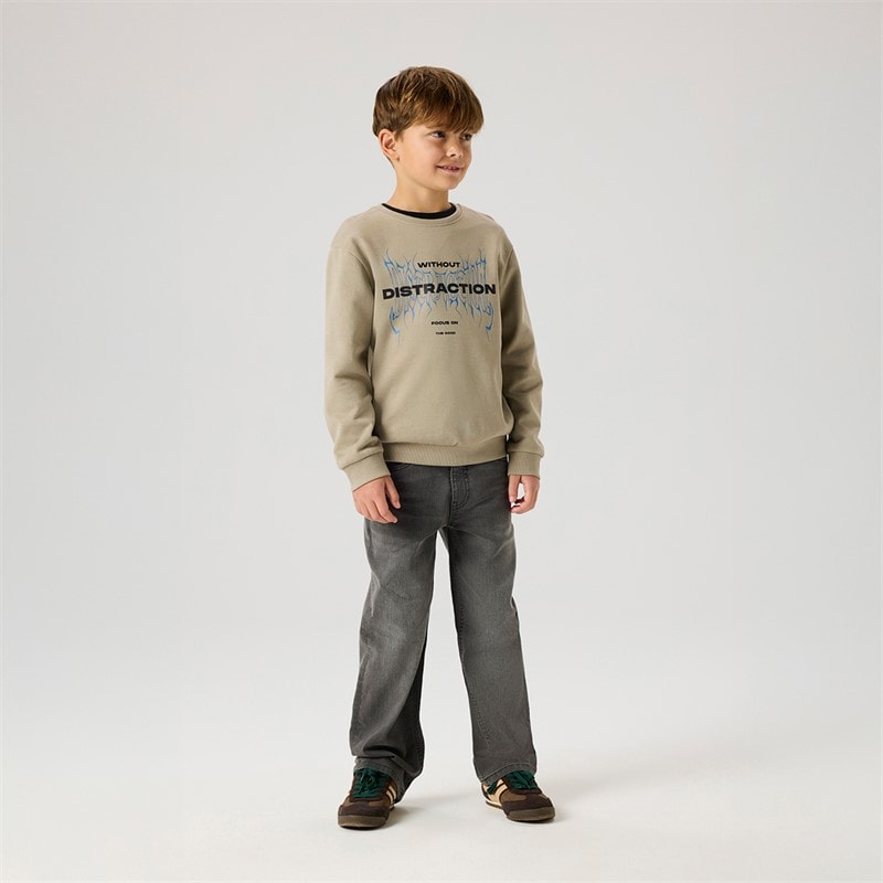 Name It Boys Byron Sweatshirt Vintage Khaki - Image 4