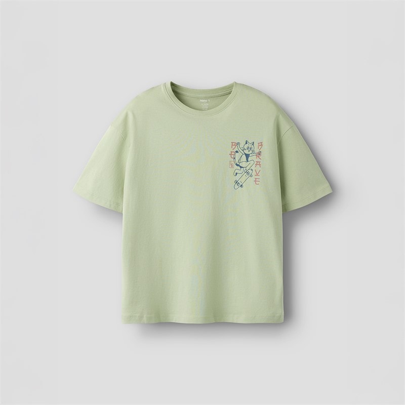 Name It Boys Theo T-Shirt Swamp - Image 2