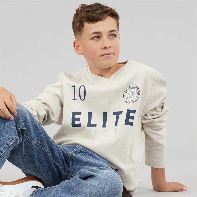 Name It Boys Titan Long Sleeve T-Shirt Moonbeam