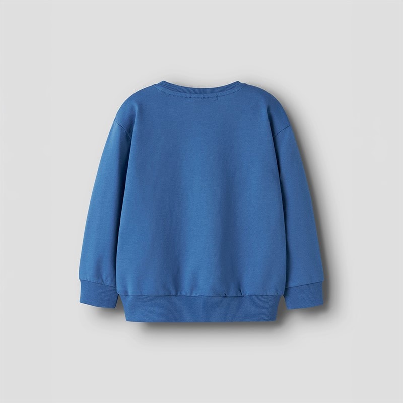 Name It Boys Mini Vildar Excavator Sweatshirt Delft - Image 2