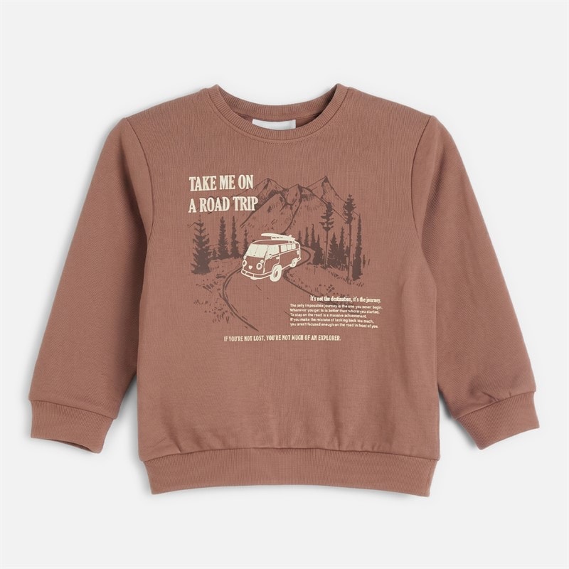 Name It Boys Mini Balas Sweatshirt Chocolate Malt