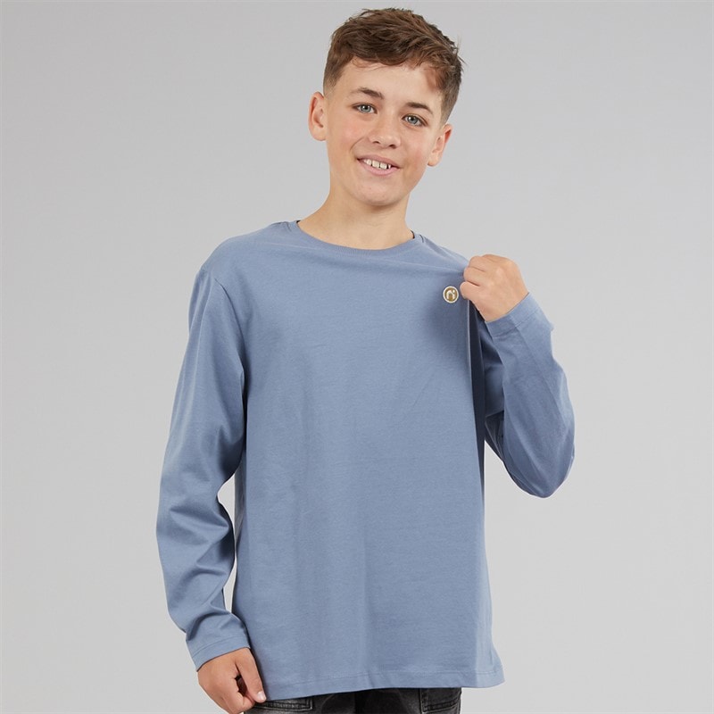 Name It Boys Vimpels Brandmark Long Sleeve T-Shirt Flint Stone - Image 1