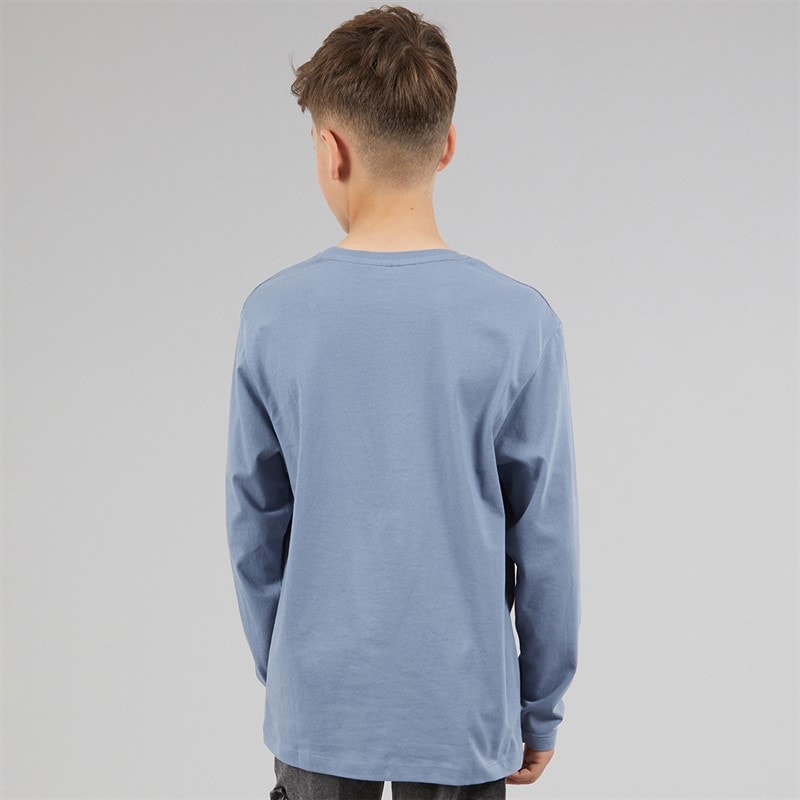 Name It Boys Vimpels Brandmark Long Sleeve T-Shirt Flint Stone - Image 2