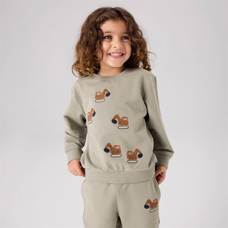 Name It Boys Mini Bernhard Sweatshirt Shadow