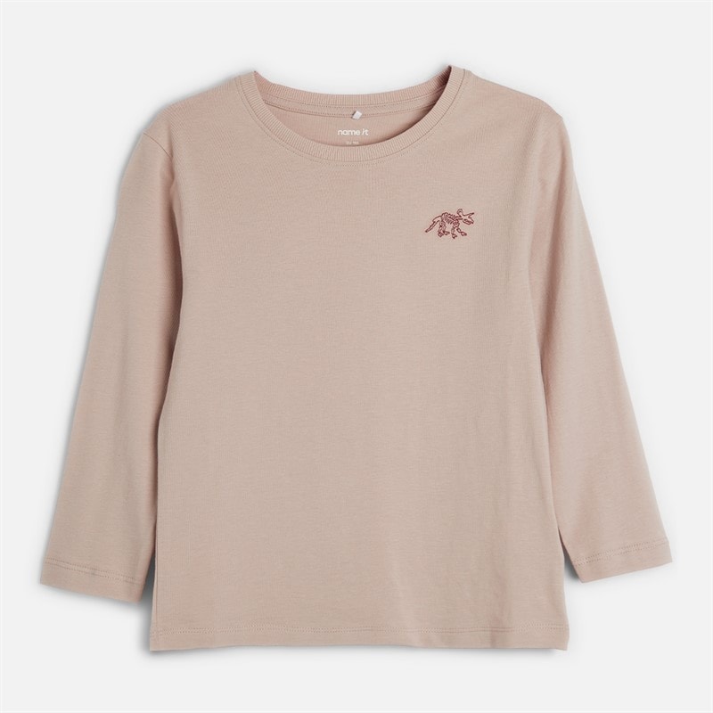 Name It Boys Mini Vimpel Dino Oneline Long Sleeve T-Shirt Mushroom
