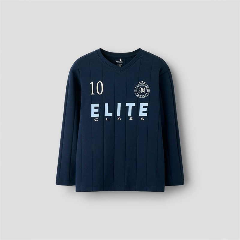 Name It Boys Titan Long Sleeve T-Shirt Navy Blazer