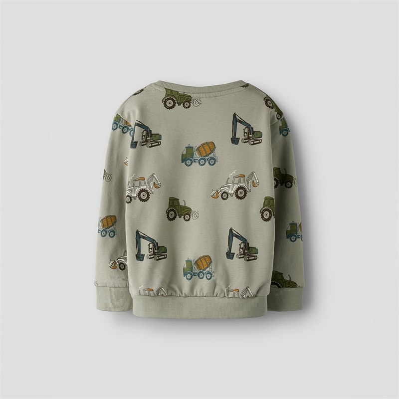 Name It Boys Mini Basil Long Sleeve T-Shirt Dried Sage - Image 2