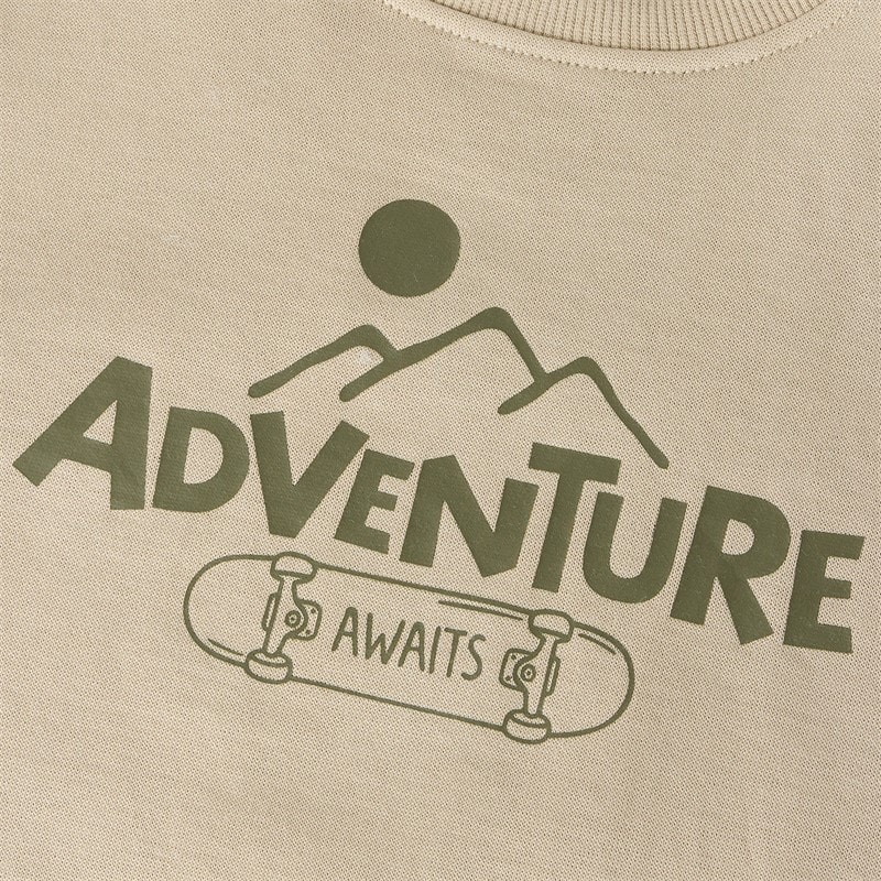 Name It Boys Mini Balas Sweatshirt Humus - Image 3