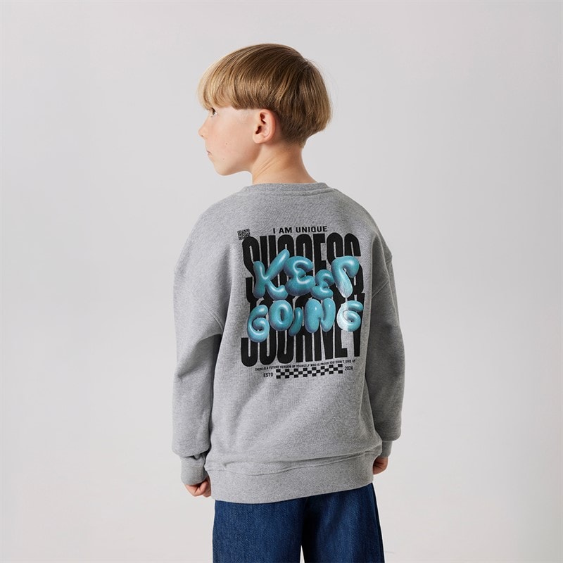 Name It Boys Ronan Sweatshirt Grey Melange