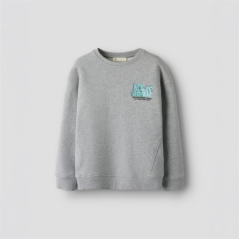Name It Boys Ronan Sweatshirt Grey Melange - Image 5
