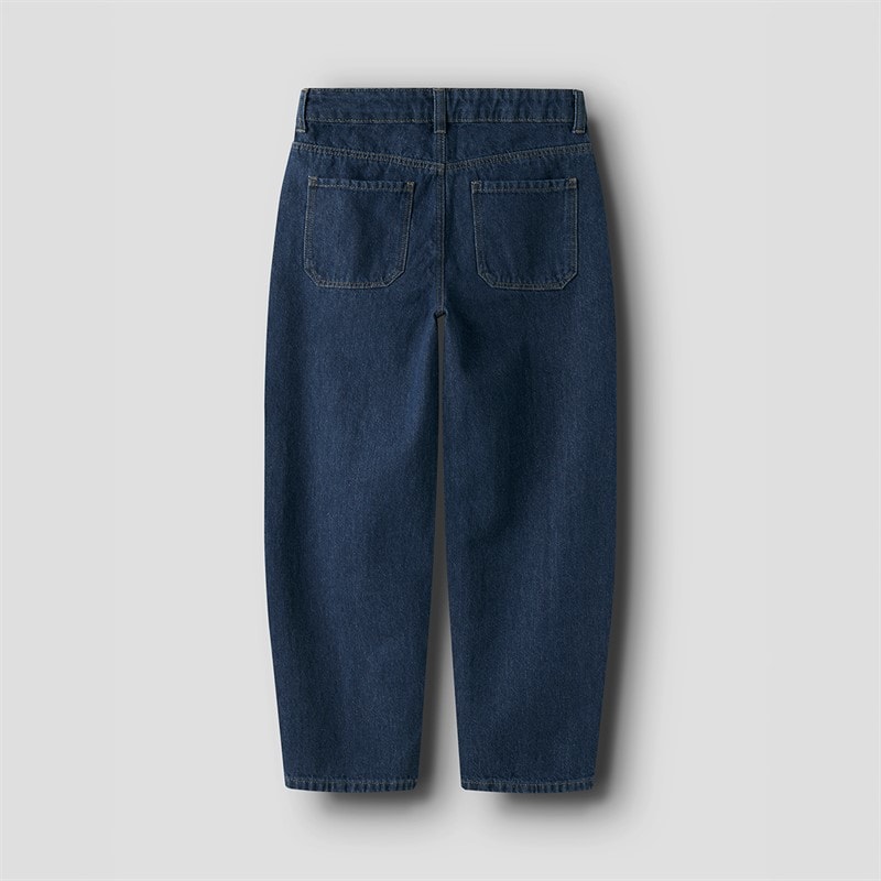 Name It Girls Bella Balloon Jeans Dark Blue Denim - Image 2