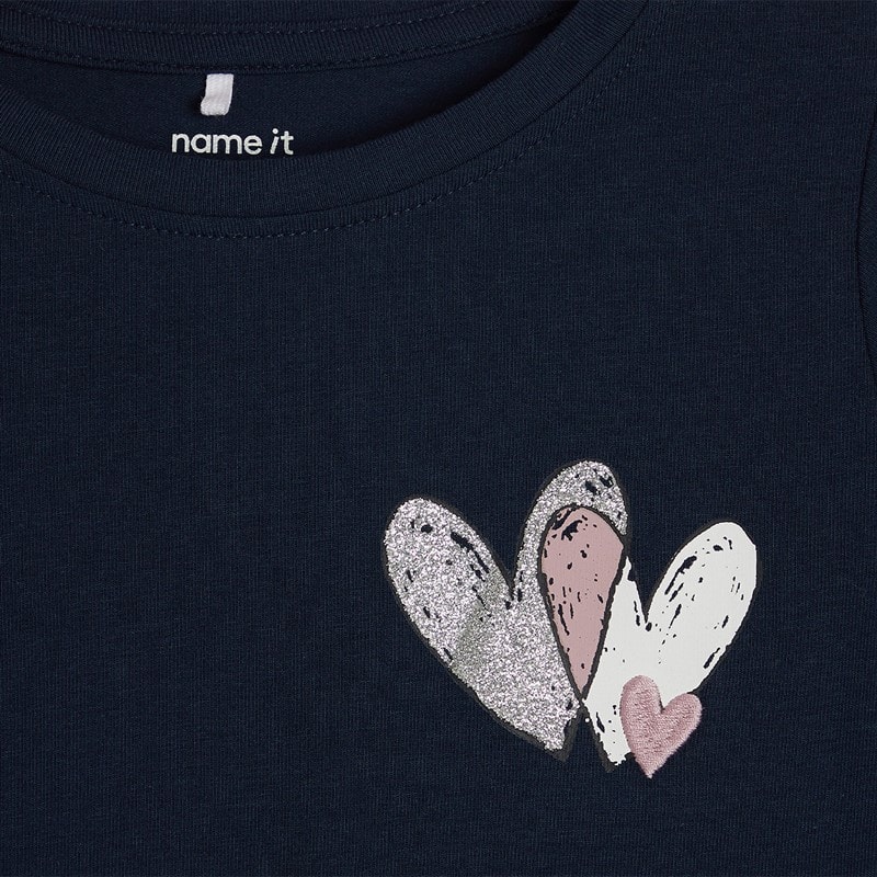 Name It Girls Teartas Long Sleeve T-Shirt Navy Blazer - Image 2