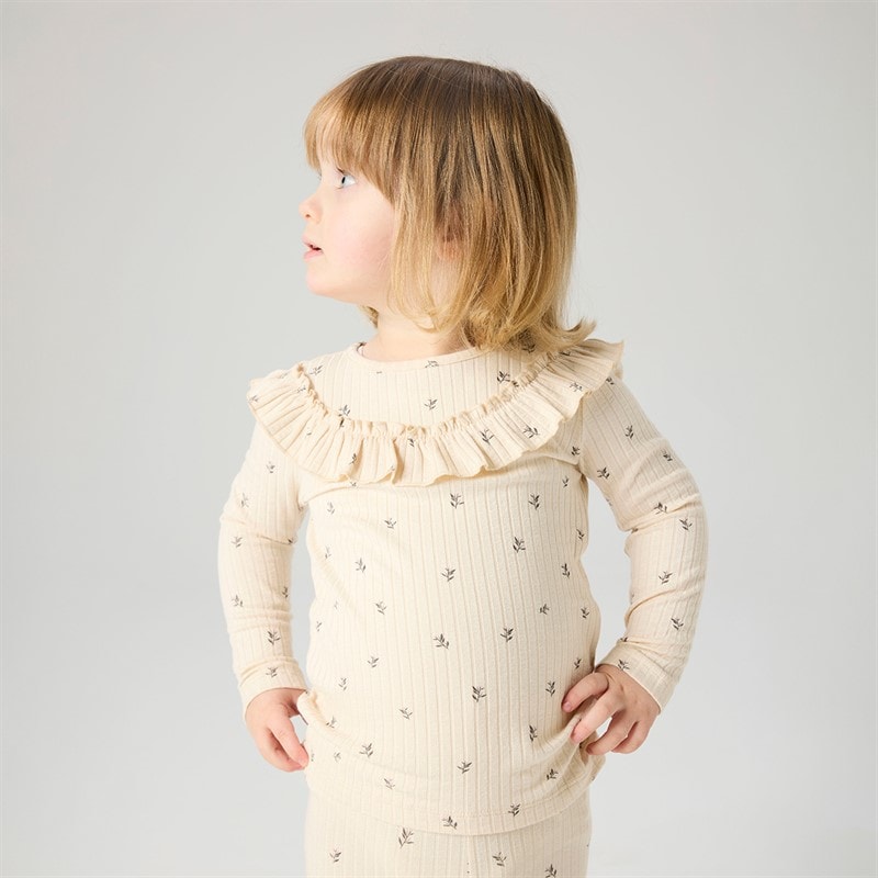 Name It Girls Bessa Long Sleeve Top Buttercream