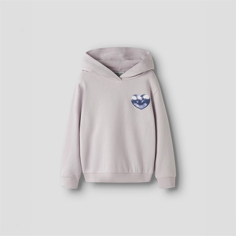 Name It Girls Thelma Hoodie Lilac Marble - Image 2