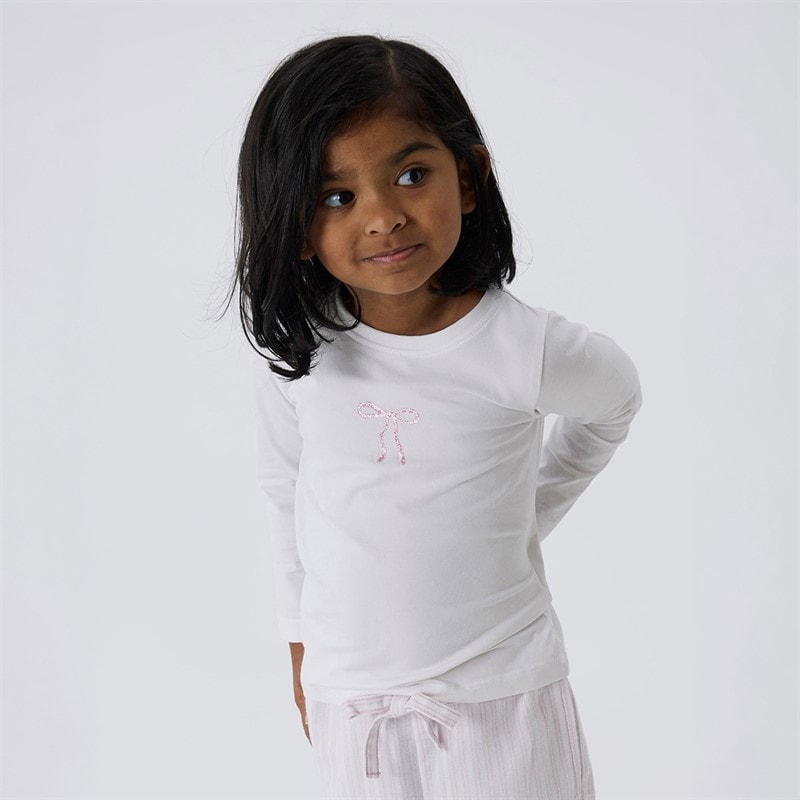 Name It Girls Frosita Long Sleeve T-Shirt Bright White
