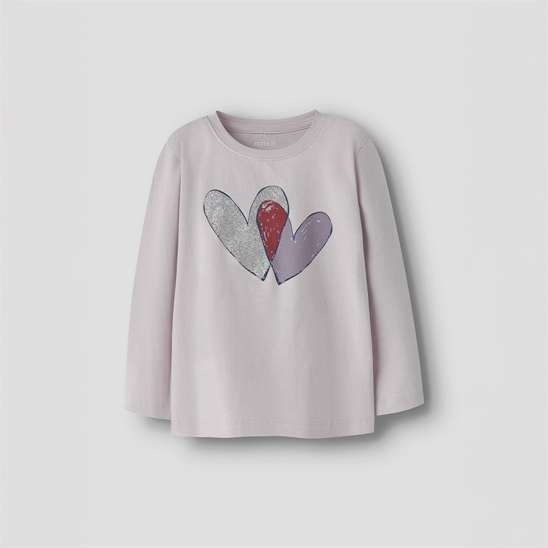 Name It Girls Teartas Long Sleeve T-Shirt Lilac Marble