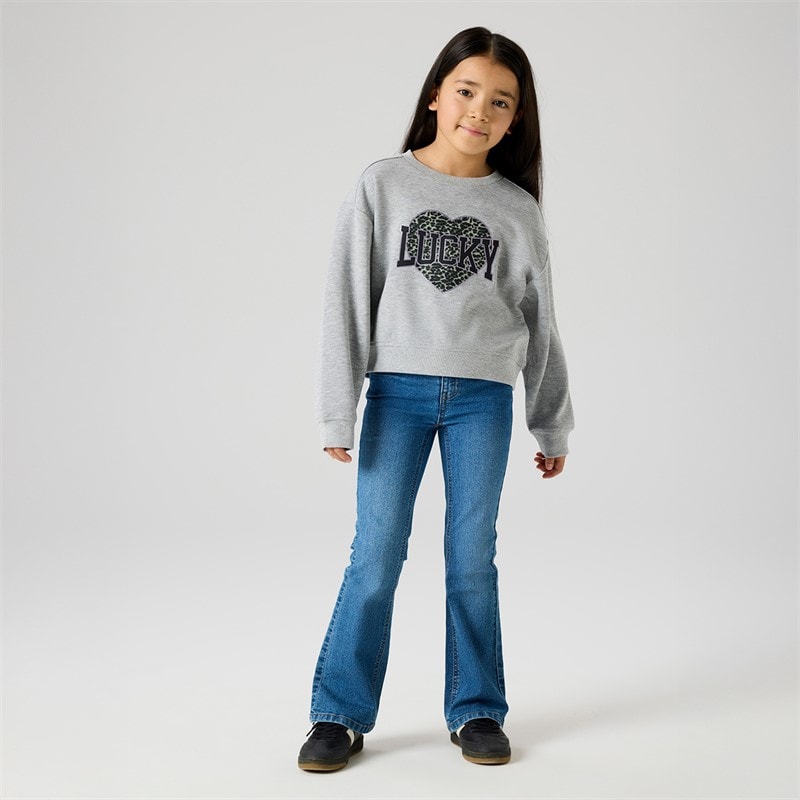 Name It Girls Bima Sweatshirt Grey Melange - Image 1