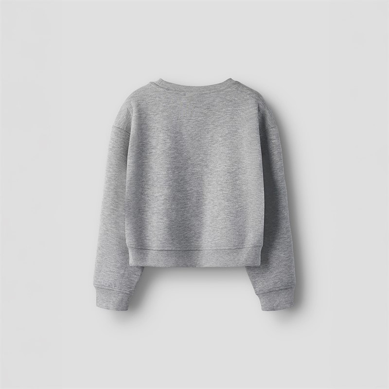 Name It Girls Bima Sweatshirt Grey Melange - Image 3