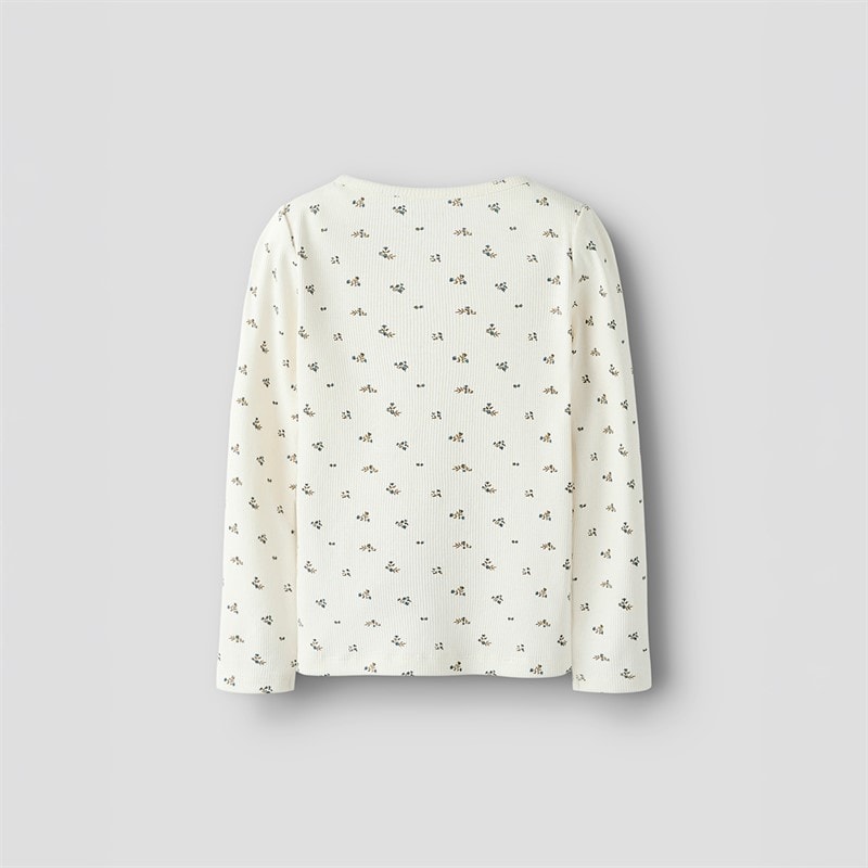 Name It Girls Polinne Long Sleeve Top Cloud Dancer - Image 2