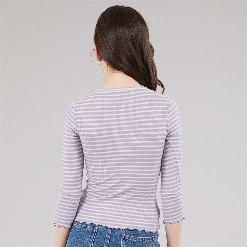 Name It Girls Vemma Long Sleeve T-Shirt Lavender Gray - Image 2