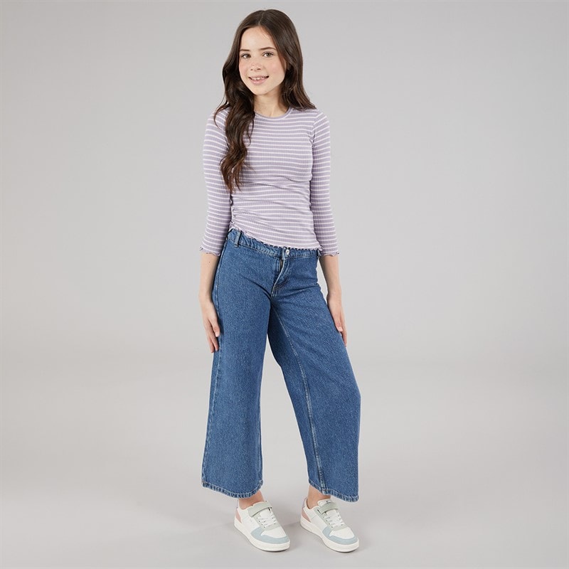 Name It Girls Vemma Long Sleeve T-Shirt Lavender Gray - Image 3