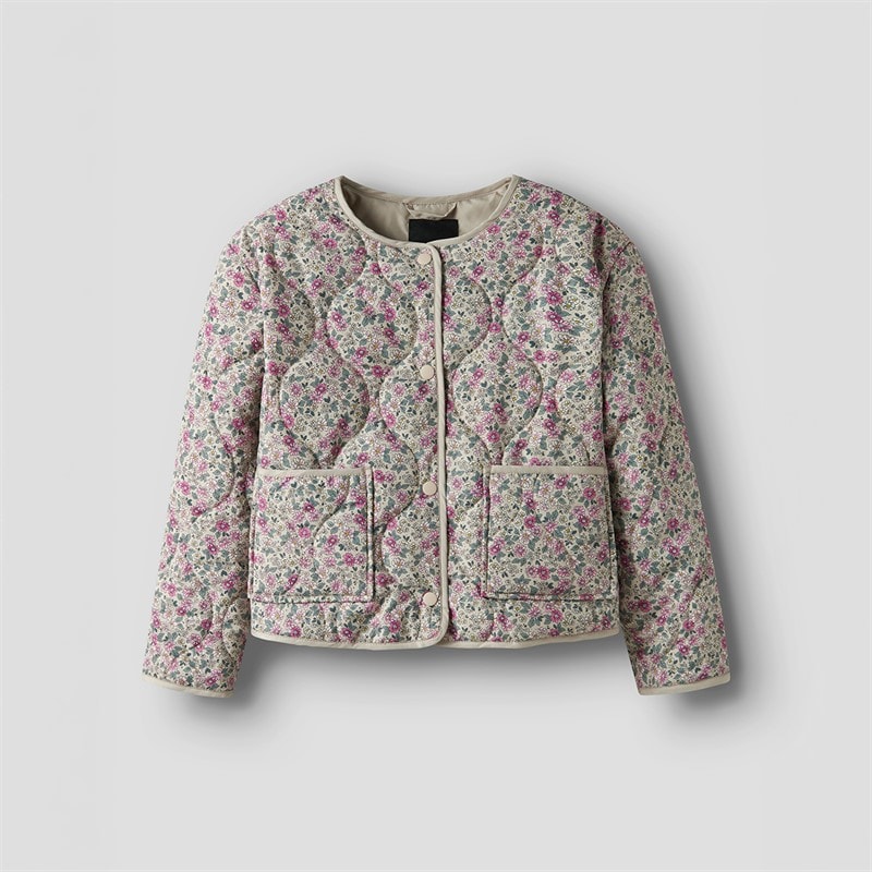 Name It Girls Marie Quilt Jacket Peyote - Image 2