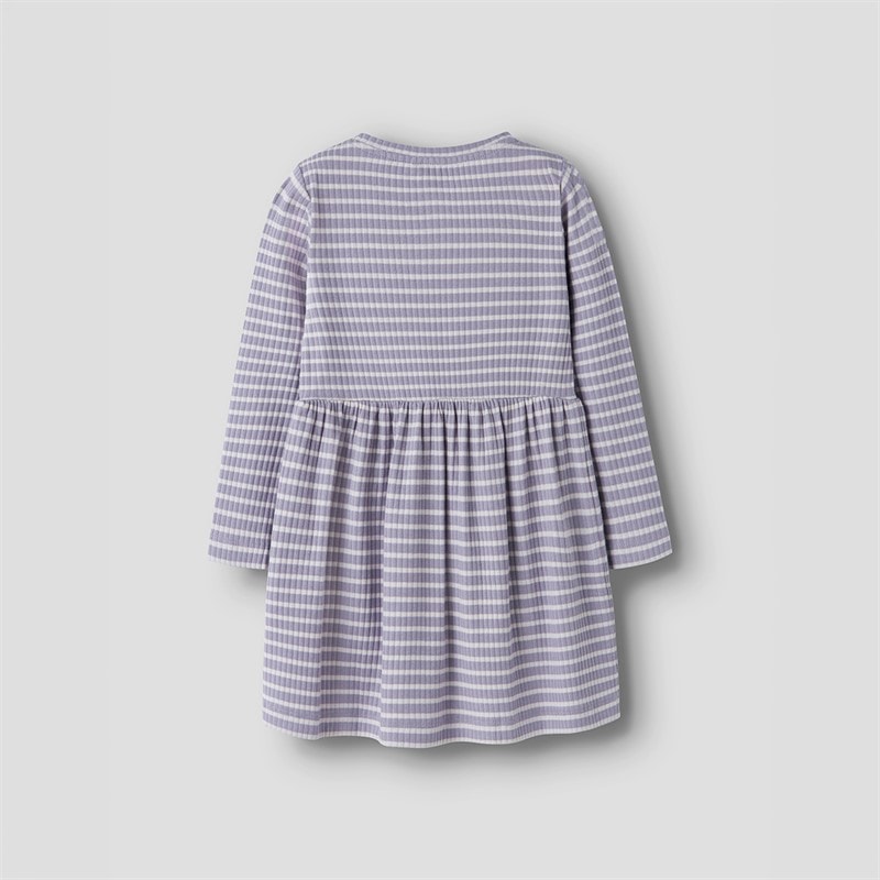 Name It Girls Vemma Dress Lavender Gray - Image 2