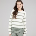 Name It Girls Vnilla Knitted Jumper Cloud Dancer/Shadow