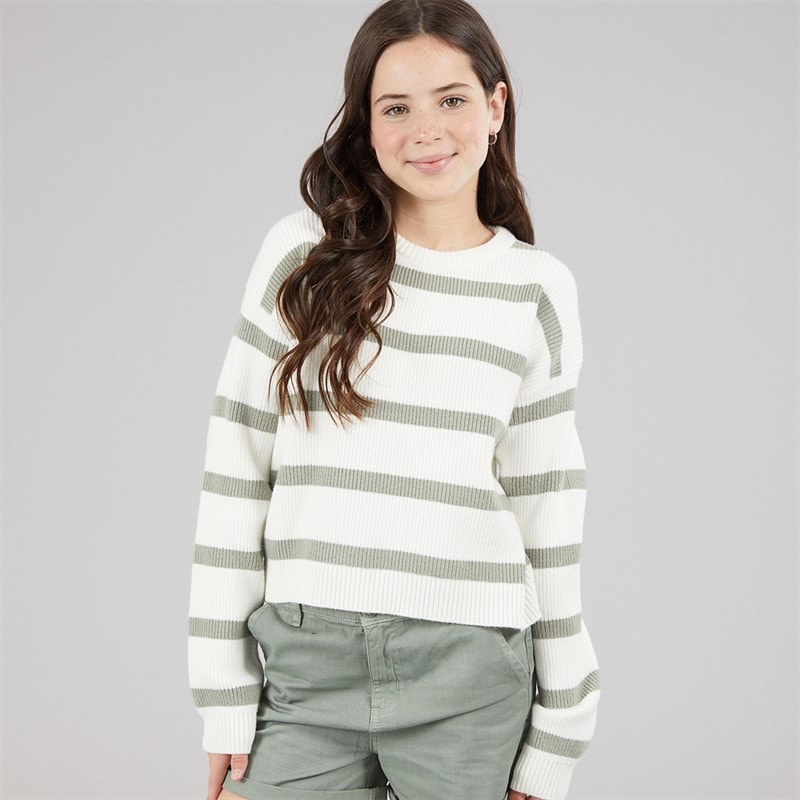 Name It Girls Vnilla Knitted Jumper Cloud Dancer/Shadow