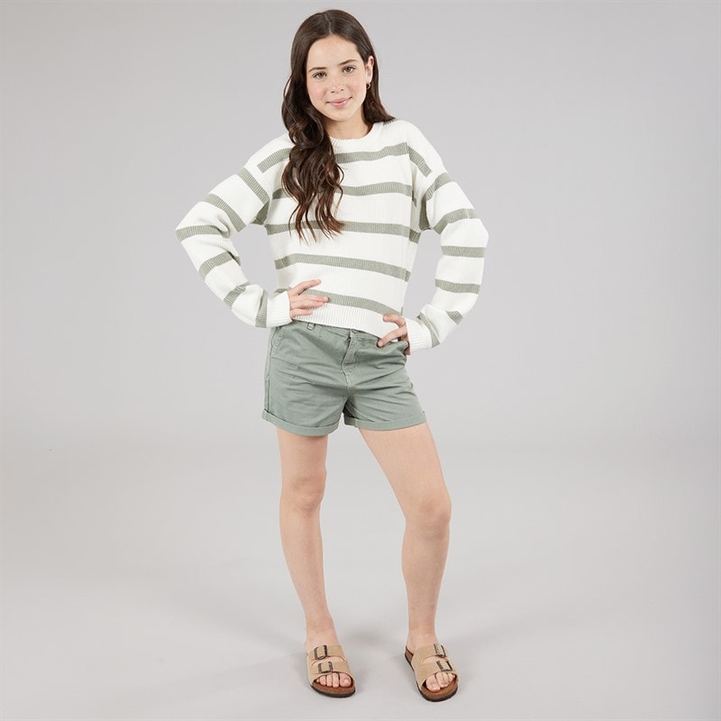 Name It Girls Vnilla Knitted Jumper Cloud Dancer/Shadow - Image 3